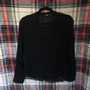 a.n.a. Sheer Blouse